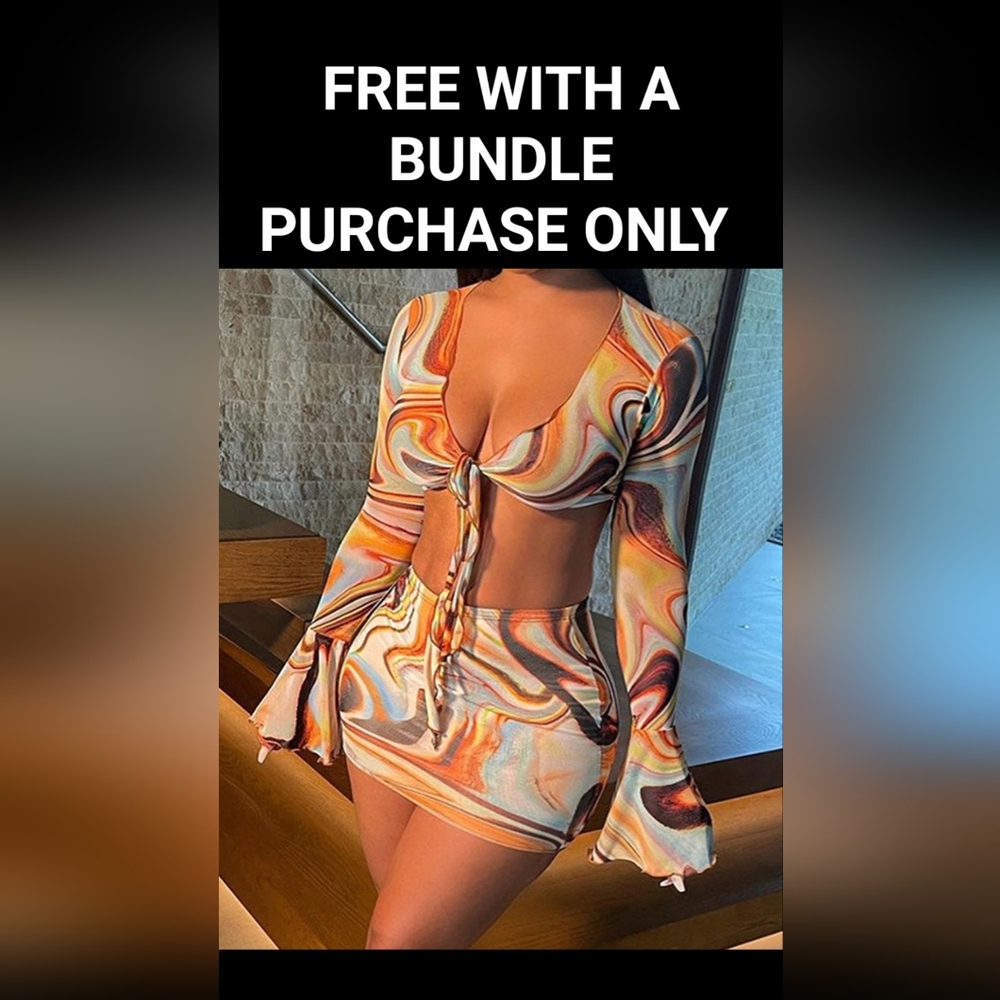 2 pieces set Mesh. Perfect for beach cover dress, club wear, and more. No lining